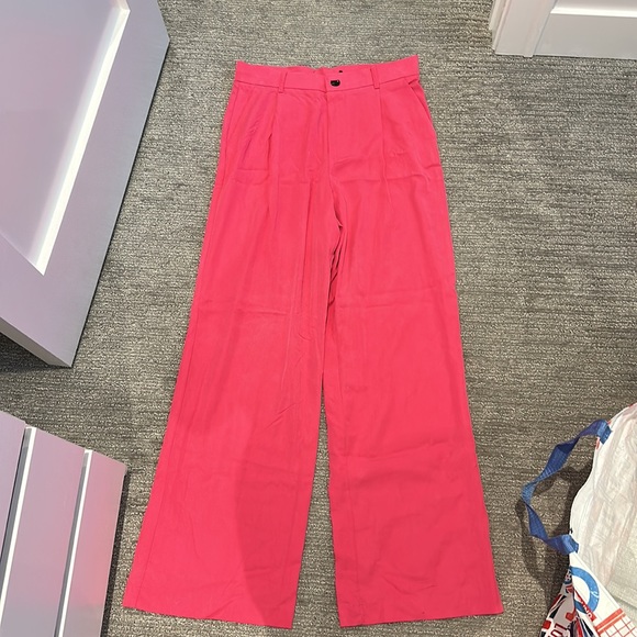 Pink wide leg Zara pants - Picture 4 of 4